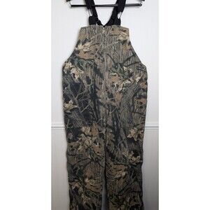 Trophy Club Bib Overalls Insulated Lined Mossy Oak Camo Hunting Size XL Mens